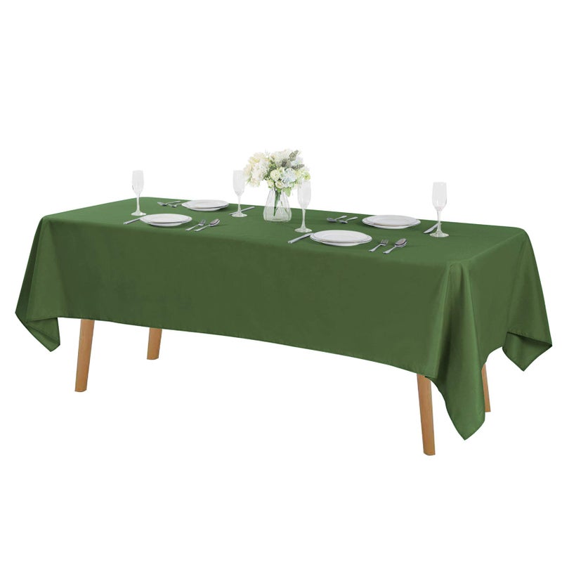 Cupuamon Rectangle Tablecloth 60x102 inch Washable Polyester Fabric Table Cloth for Wedding Party Dining Banquet Decorationï¼ˆ60x102, Willowï¼‰ - Image 1
